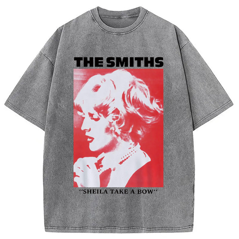 bbb The Smiths Sheila Take A Bow Meme Washed T-Shirt
