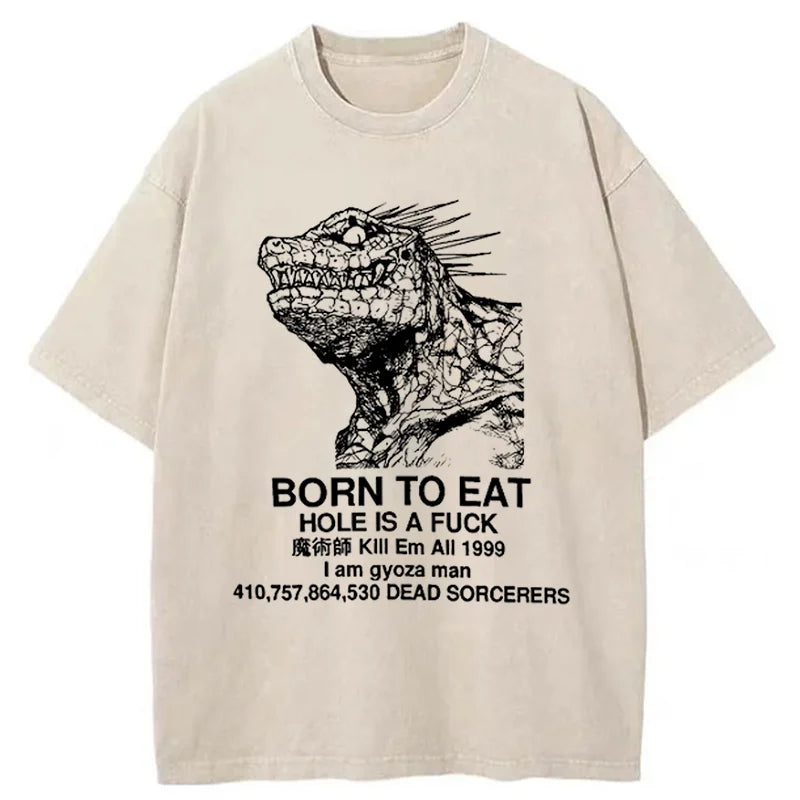 bbb Born To Eat Washed T-Shirt