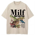 bbb Man I Love Frogs Meme Washed T-Shirt