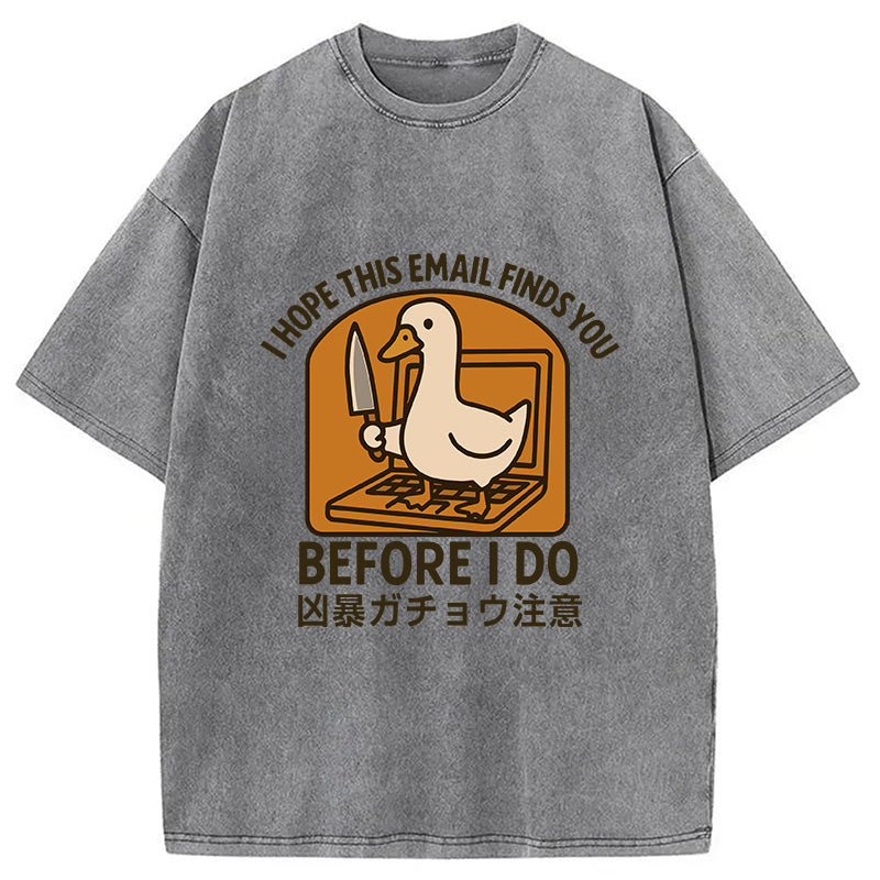 bbb Goose With A Knife Washed T-Shirt