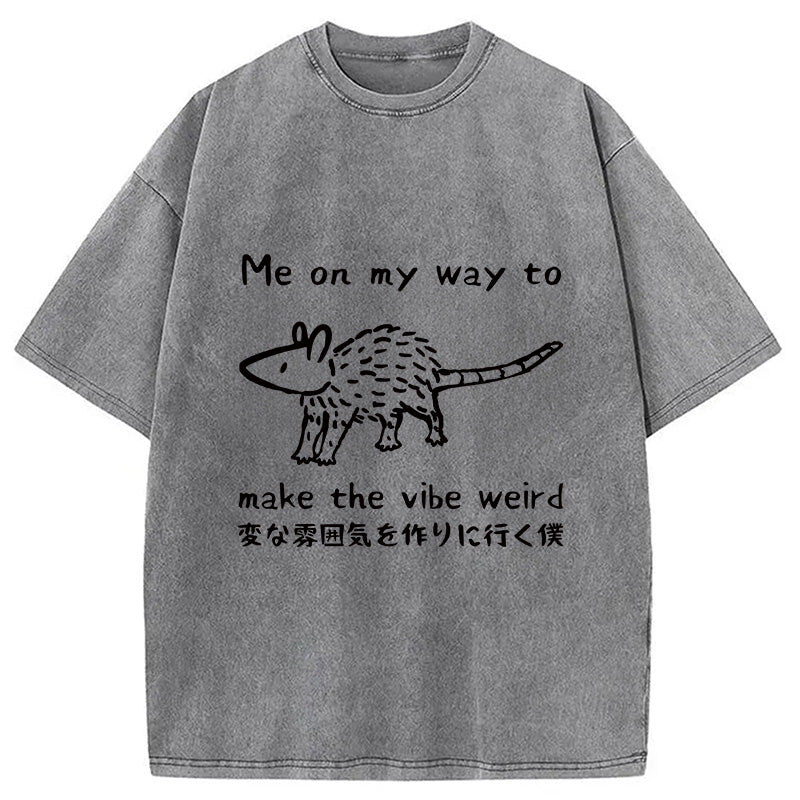 bbb Making The Vibe Weird Washed T-Shirt