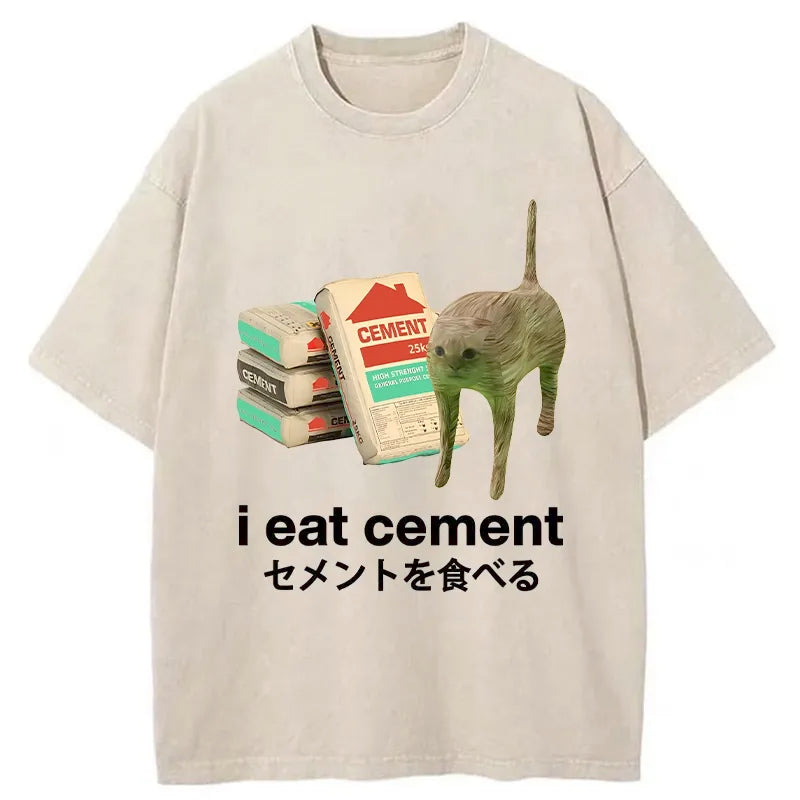 bbb I Eat Cement Washed T-Shirt