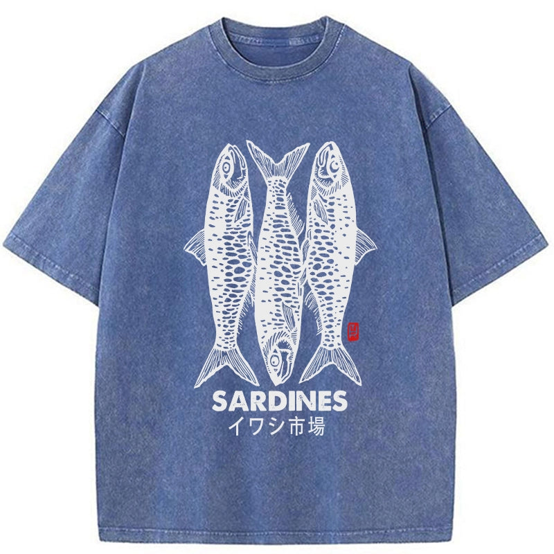 bbb Sardines Market Washed T-Shirt