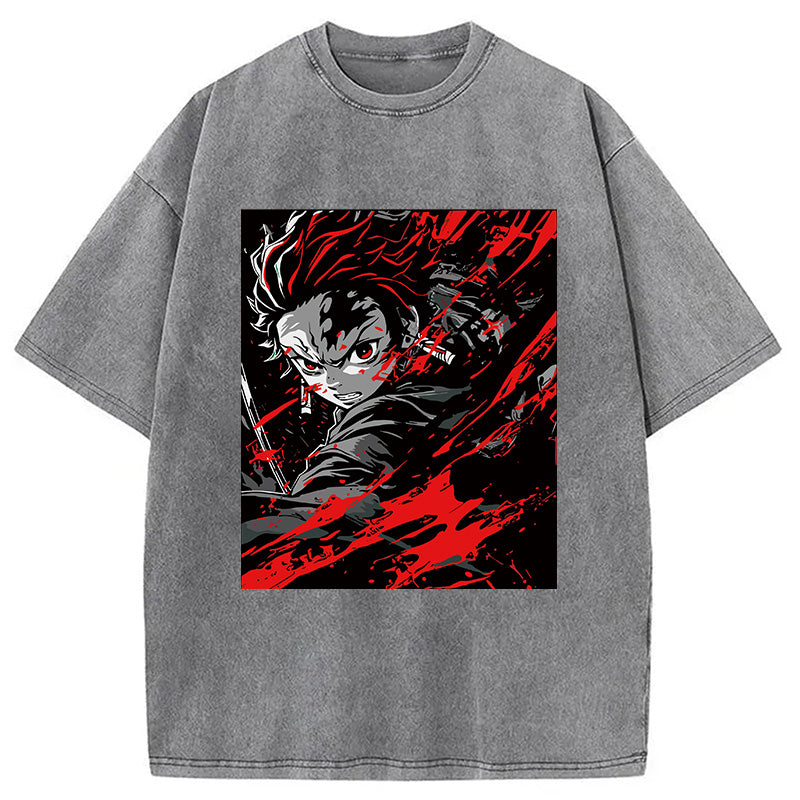 bbb Demon Slayer Daring Duels Washed T-Shirt