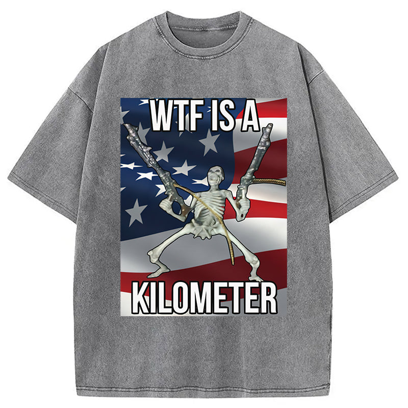 bbb WTF Is A Kilometer Washed T-Shirt