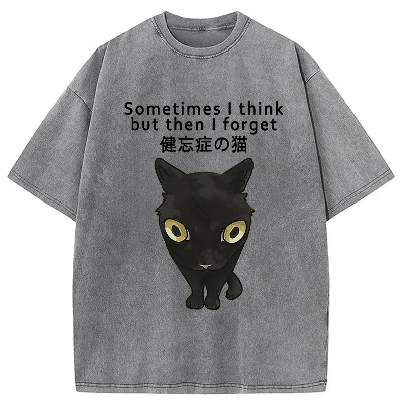 bbb Amnesiac Cat Washed T-Shirt