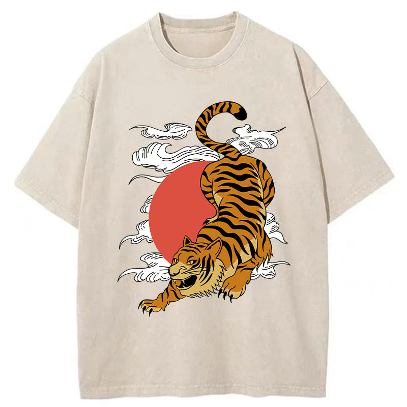 bbb Japanese Fierce Tiger Washed T-Shirt