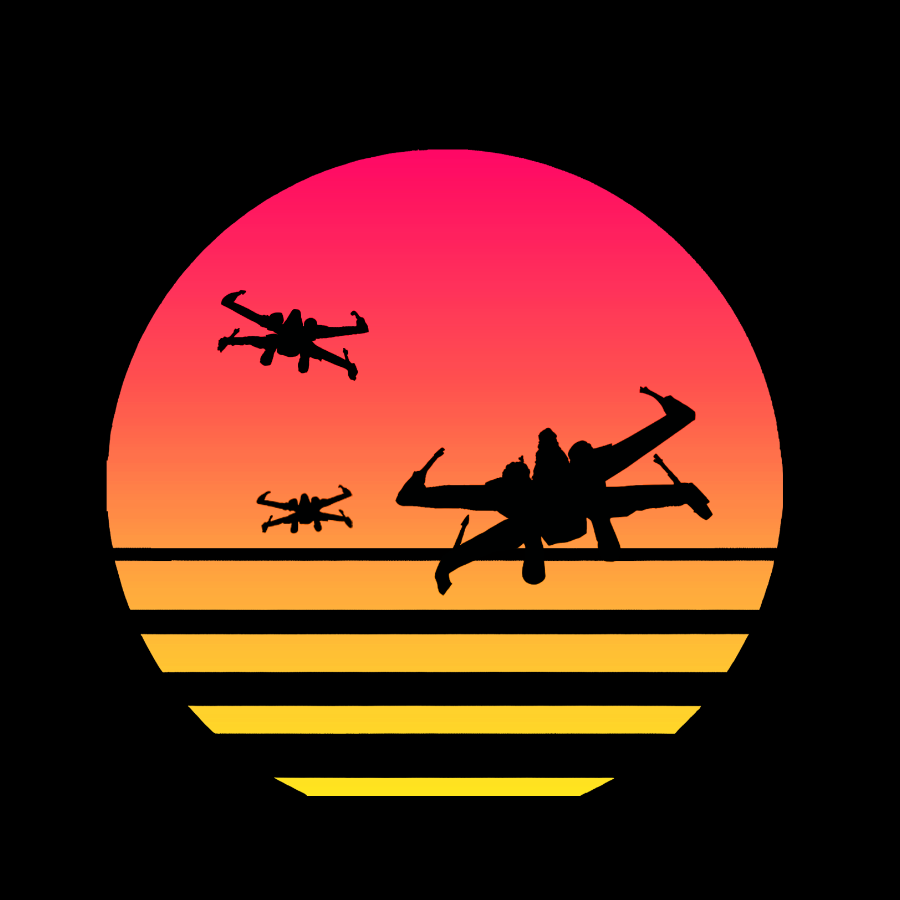 Sunset X-Wing Starfighter y T-Shirt