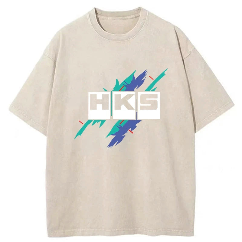 bbb HKS Drifting Drag JDM Washed T-Shirt