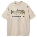 bbb Bomboclat Fish Cat Meme Washed T-Shirt