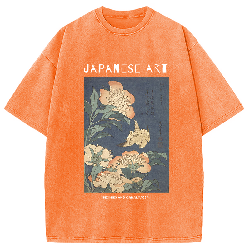 bbb Peonies and Cherry Washed T-Shirt