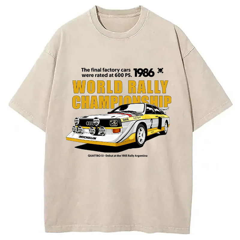 bbb 1986 World Rally Championship Washed T-Shirt