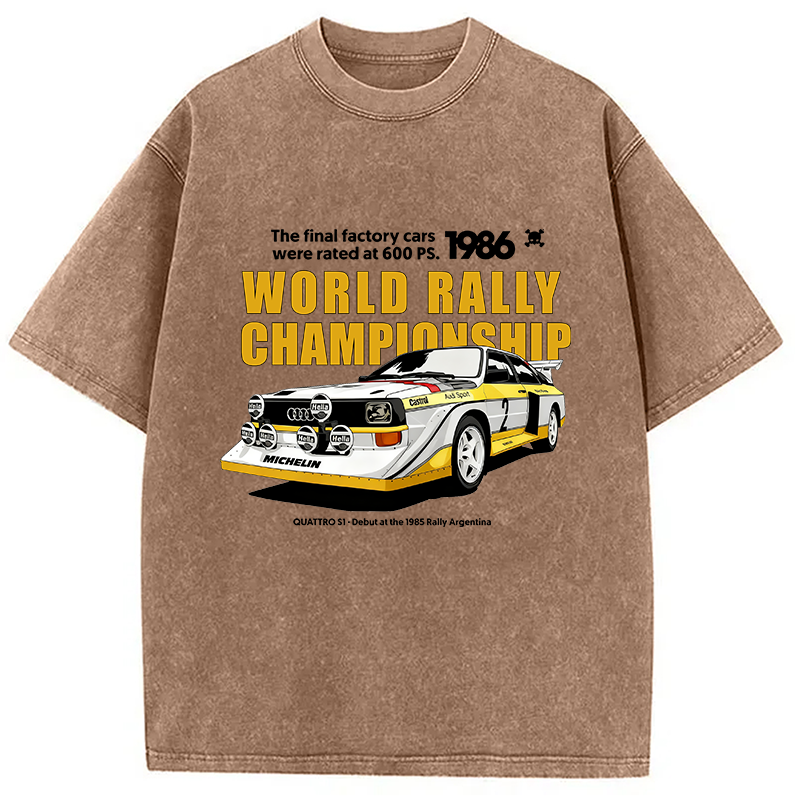 bbb 1986 World Rally Championship Washed T-Shirt