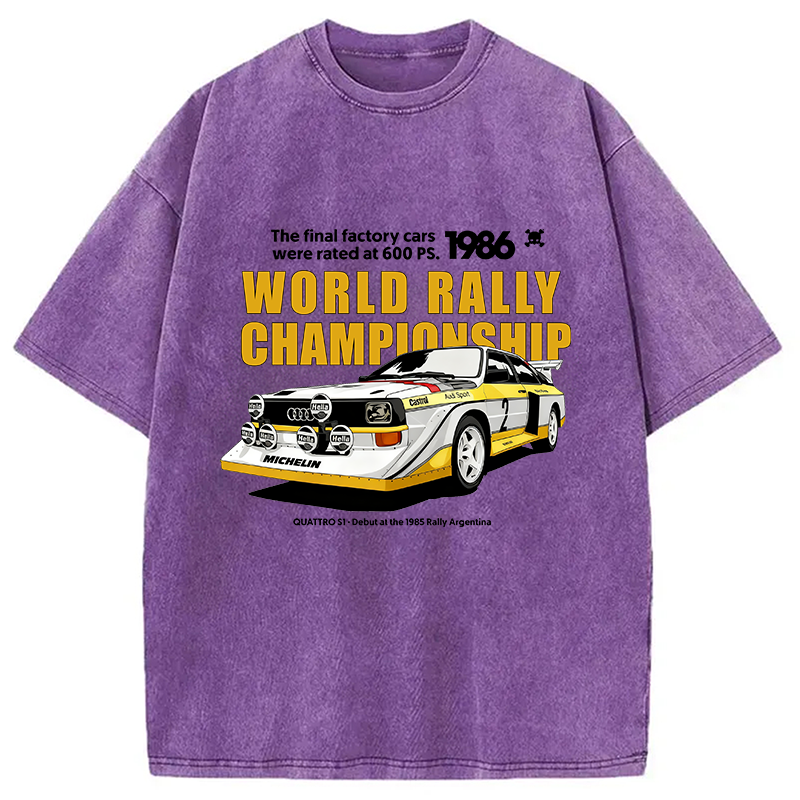 bbb 1986 World Rally Championship Washed T-Shirt