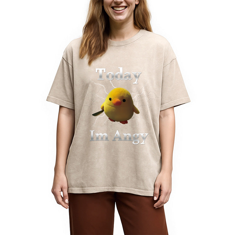 bbb Today I'm Angry Washed T-Shirt