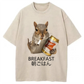 bbb Funny Breakfast Washed T-Shirt