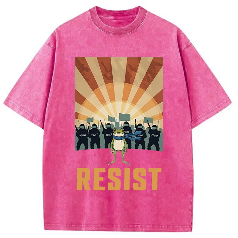bbb Portland Frog Protest Washed T-Shirt