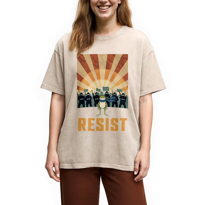 bbb Portland Frog Protest Washed T-Shirt
