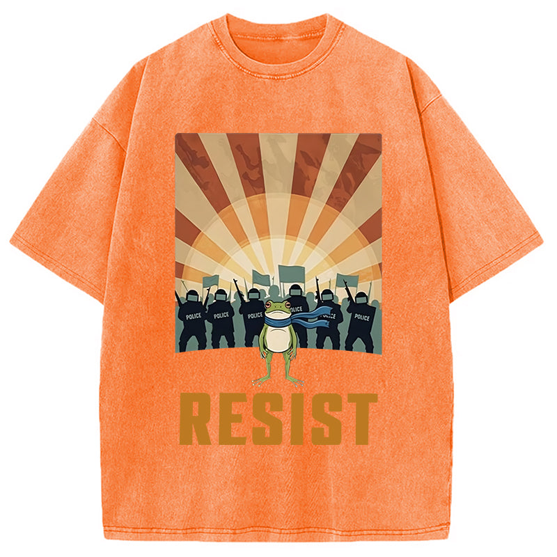 bbb Portland Frog Protest Washed T-Shirt
