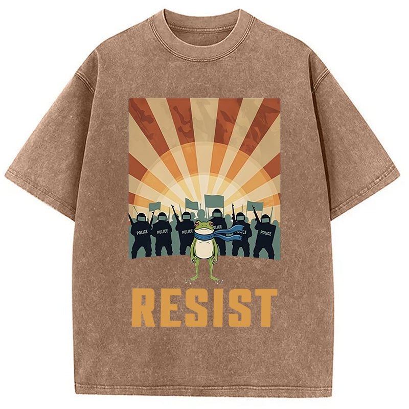 bbb Portland Frog Protest Washed T-Shirt