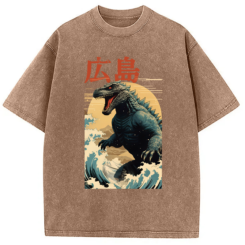 bbb Hiroshima Godzilla Vintage Washed T-Shirt