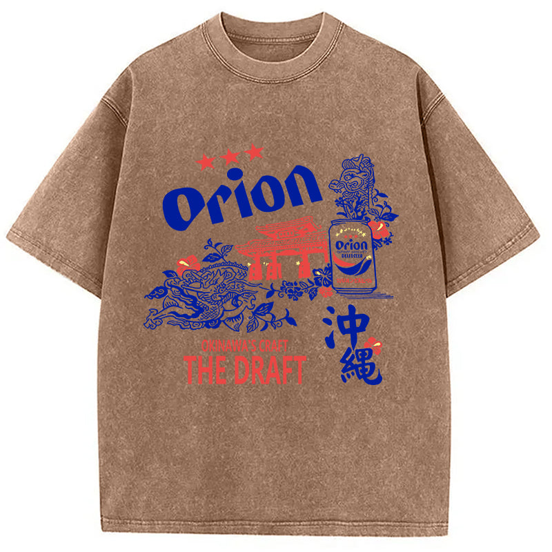 bbb Orion Beer With Okinawa Washed T-Shirt