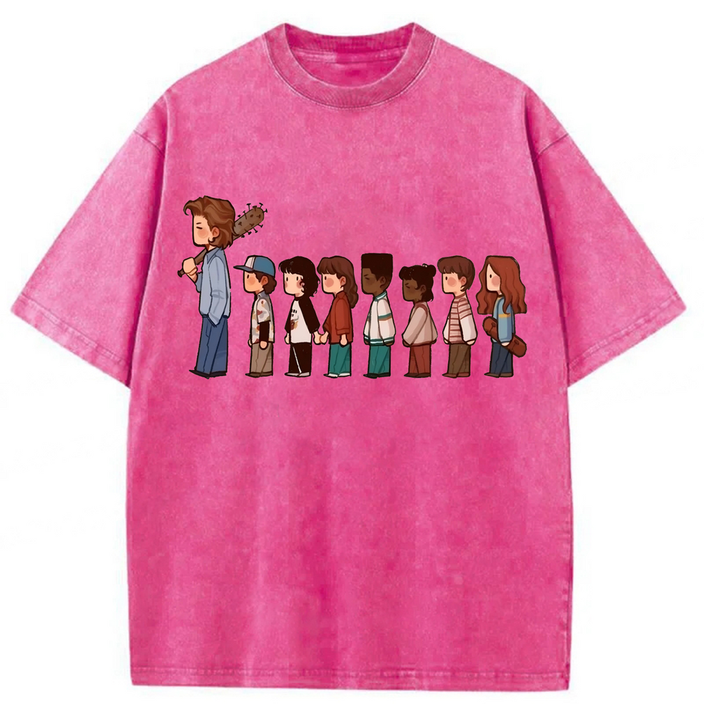 bbb Stranger Things Walking Washed T-shirt