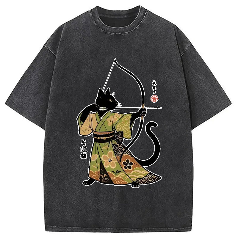 bbb Japan Cat Archery Washed T-Shirt