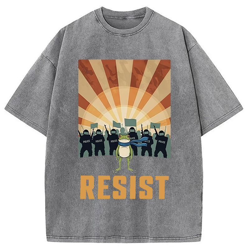 bbb Portland Frog Protest Washed T-Shirt