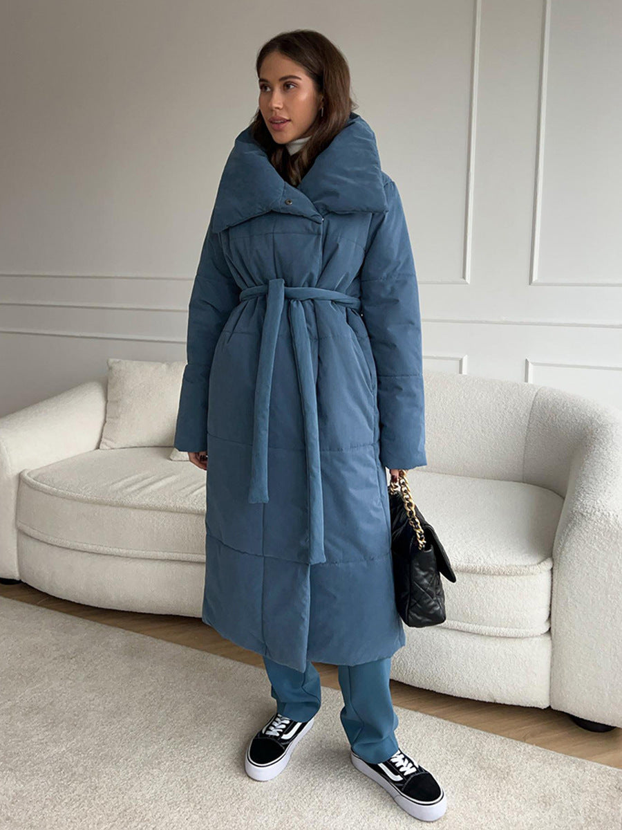 Warmer, übergroßer Damen-Wintermantel aus gesteppter Baumwolle – ideal für den Winter