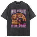 bbb Easily Distracted By Small Wieners Funny Washed T-Shirt