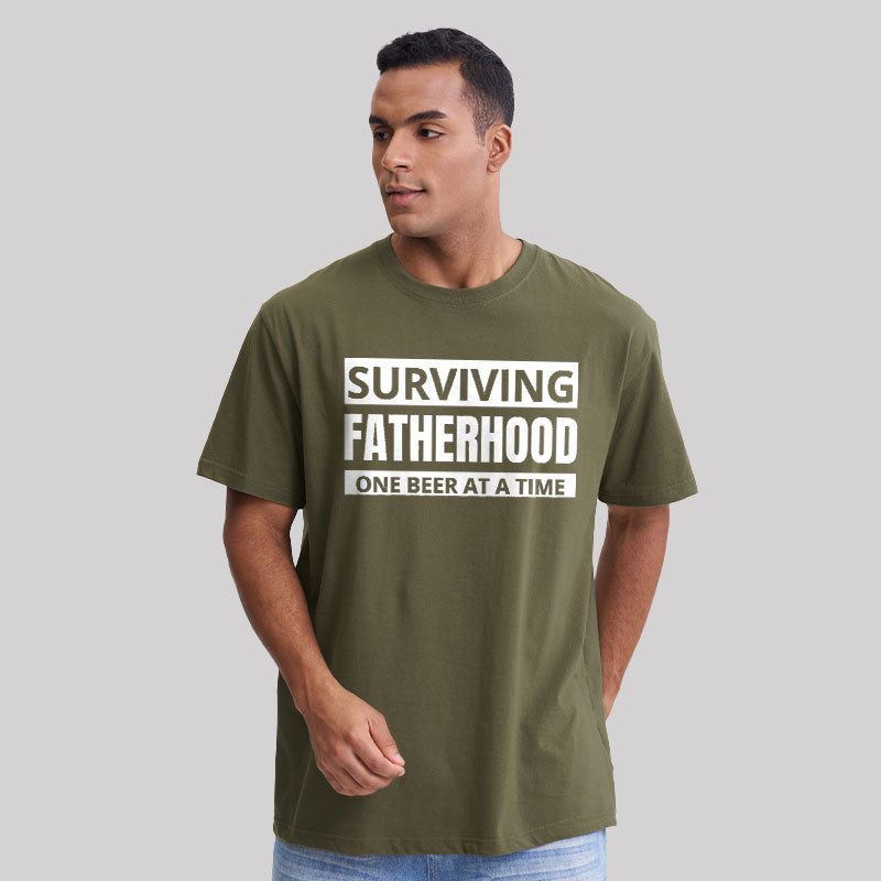 Surviving Fatherhood One Beer At A Time  T-Shirt