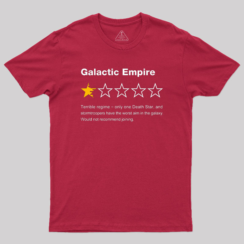 Galactic Empire Review  T-Shirt