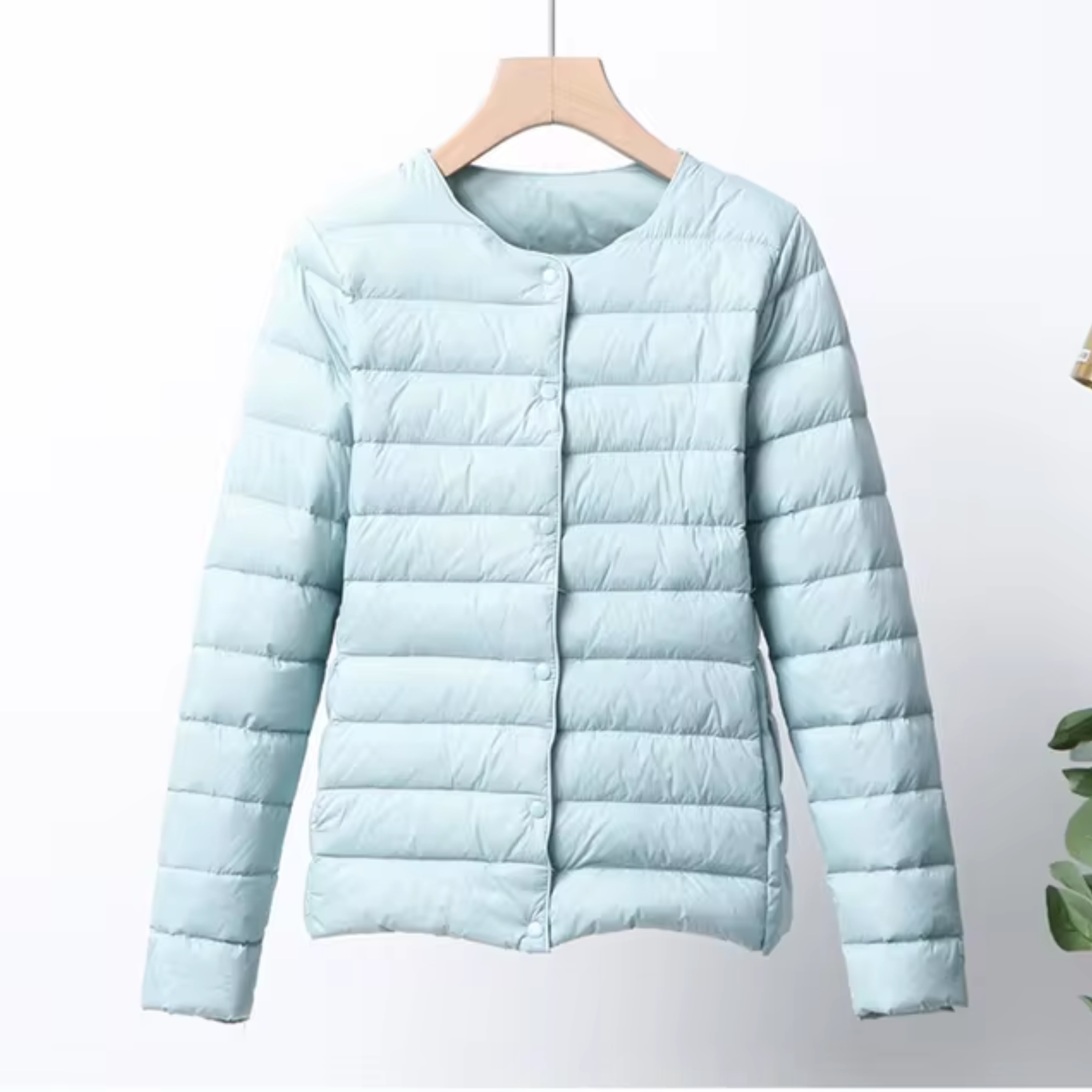 Lightweight Flattering Womens Down Jacket - Short Quilted