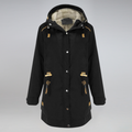 Warm Cozy Women's Parka Jacket - Mid-Thigh Faux Shearling