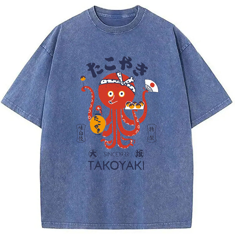 bbb Tokoyaki Octopus Japanese Washed T-Shirt