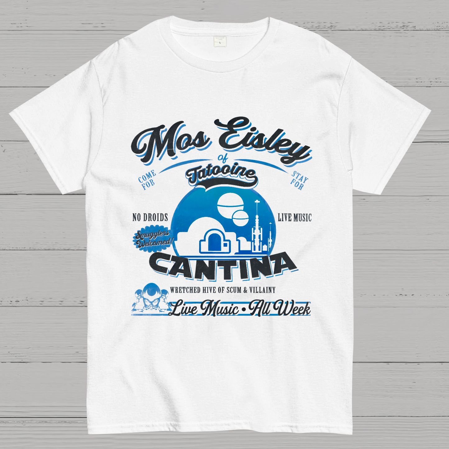 Mos Eisley Star Cantina Tatooine Graphic Print T-Shirt