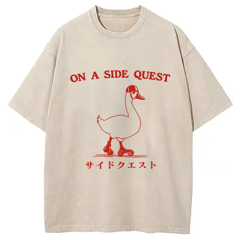 bbb On a Side Quest Goose Washed T-Shirt