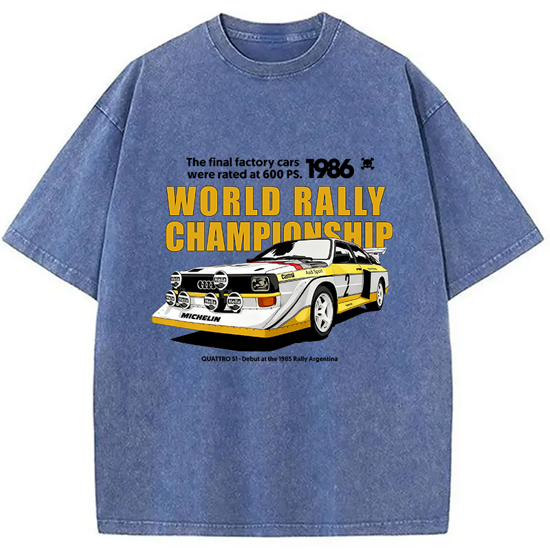 bbb 1986 World Rally Championship Washed T-Shirt