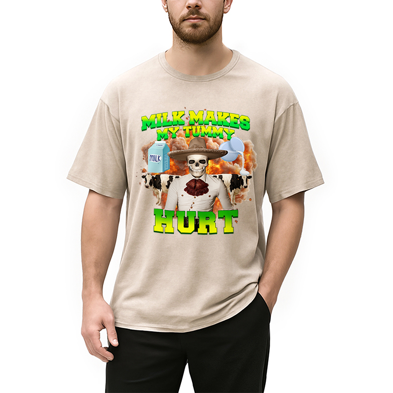 bbb Lactose Intolerance Meme Washed T-Shirt