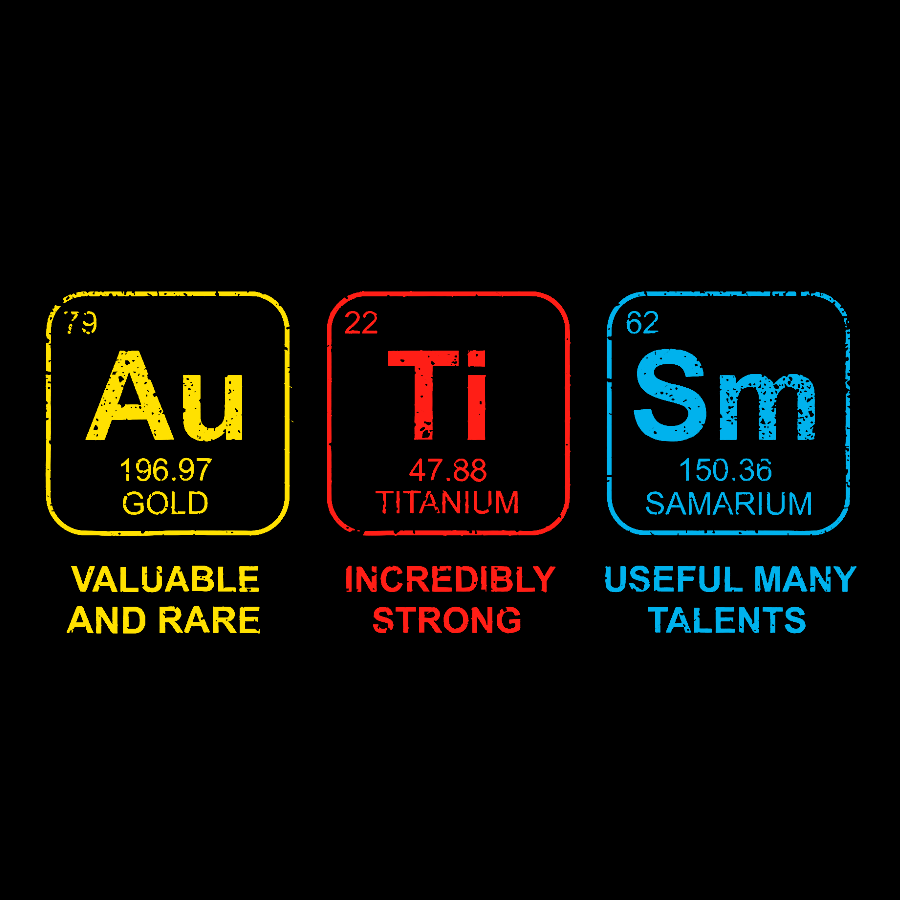 Autism Periodic Table  T-Shirt