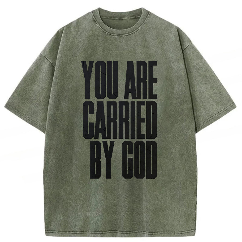 bbb YOU ARE CARRIED BY GOD Washed T-shirt