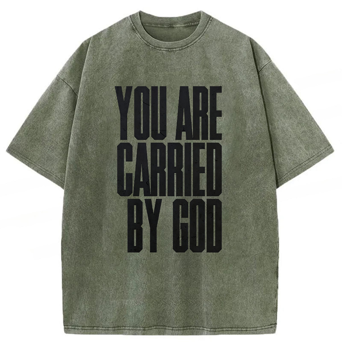 bbb YOU ARE CARRIED BY GOD Washed T-shirt