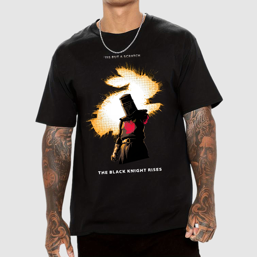 Black Knight vs. Bunny. one will fall.  T-Shirt