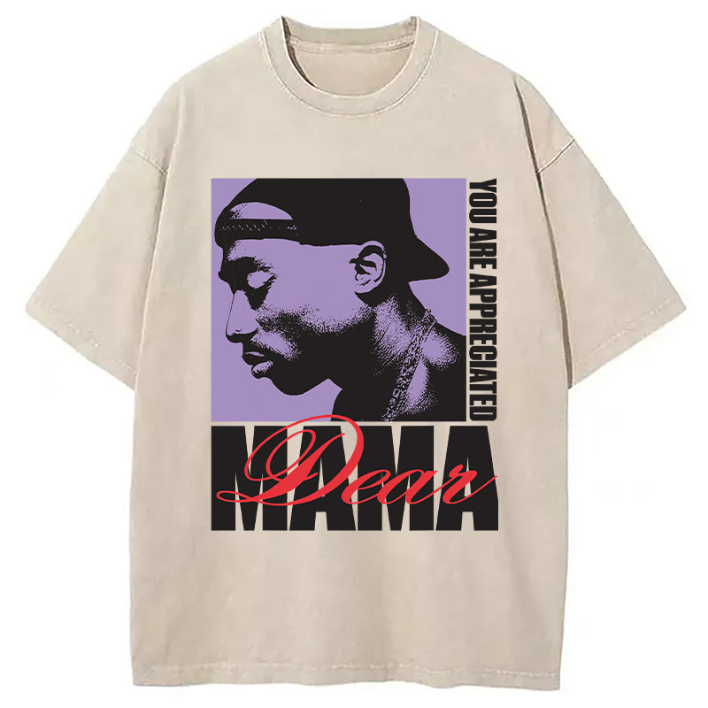 bbb Tupac Dear Mama Appreciated Washed T-Shirt