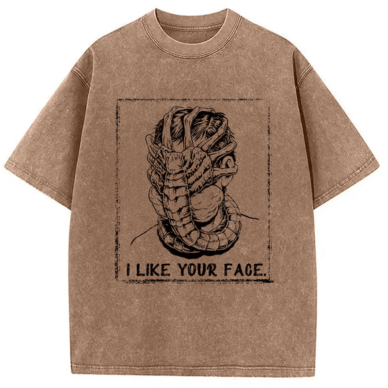 bbb I Like Your Face Washed T-Shirt