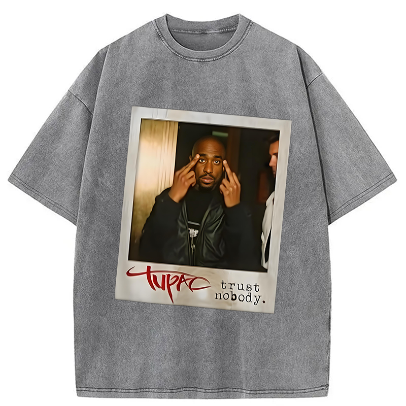 bbb TUPAC SHAKUR Trust Nobody Washed T-Shirt