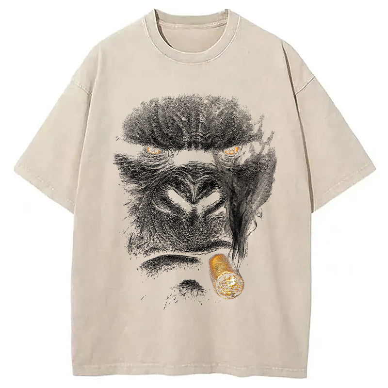 bbb Smoking Gorilla Washed T-Shirt