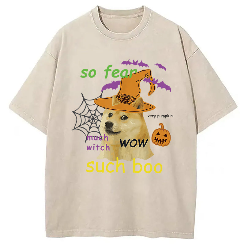 bbb Halloween Doge Washed T-Shirt