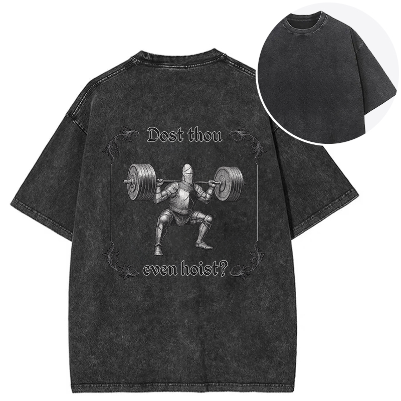 bbb Dost Thou Even Hoist Back Washed T-Shirt